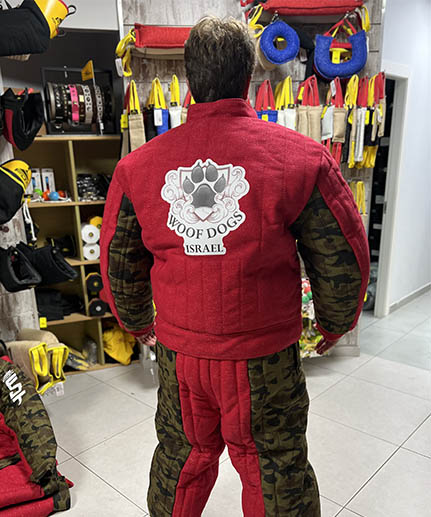 quality dog bite suit FDT red